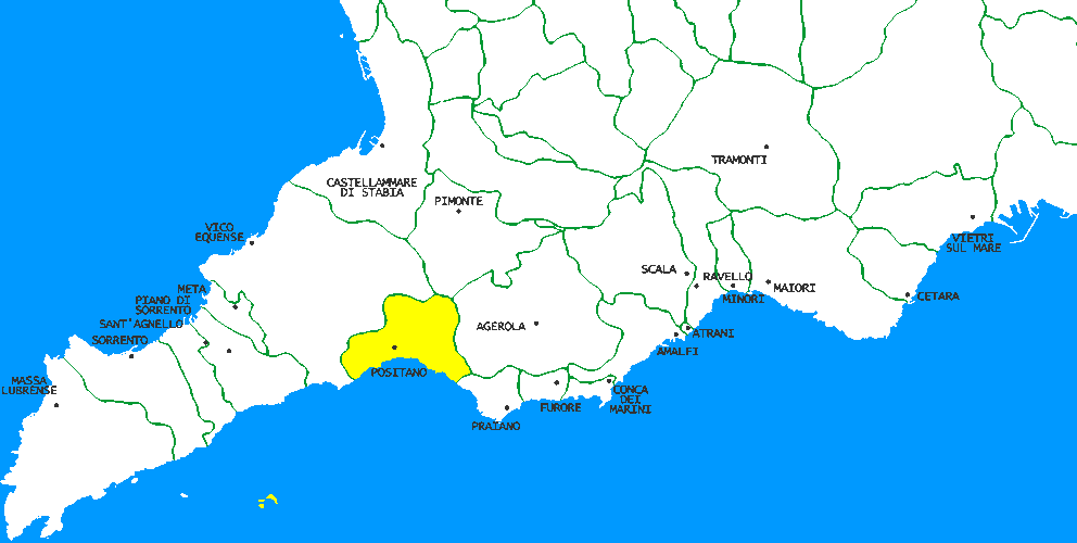 Map of Sorrento Peninsula