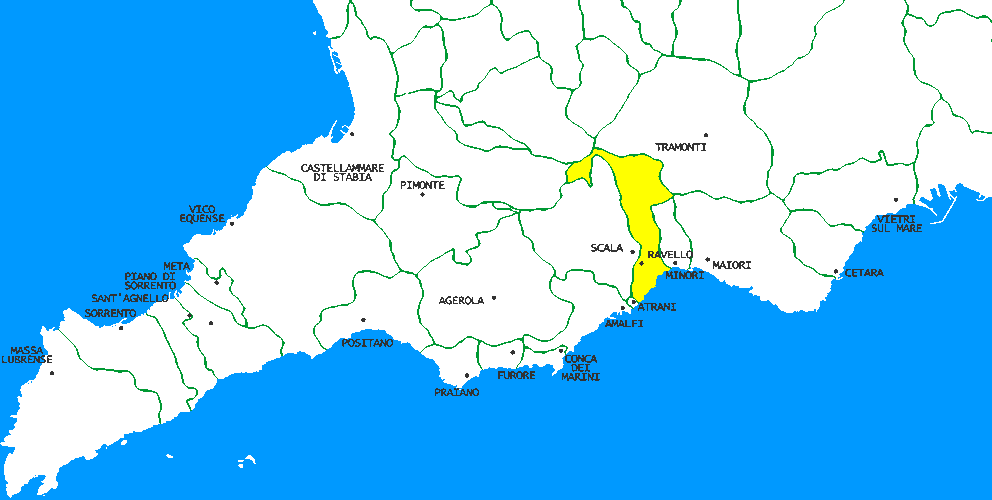 Map of Sorrento Peninsula