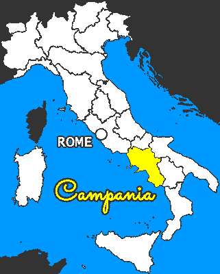 Map of Campania