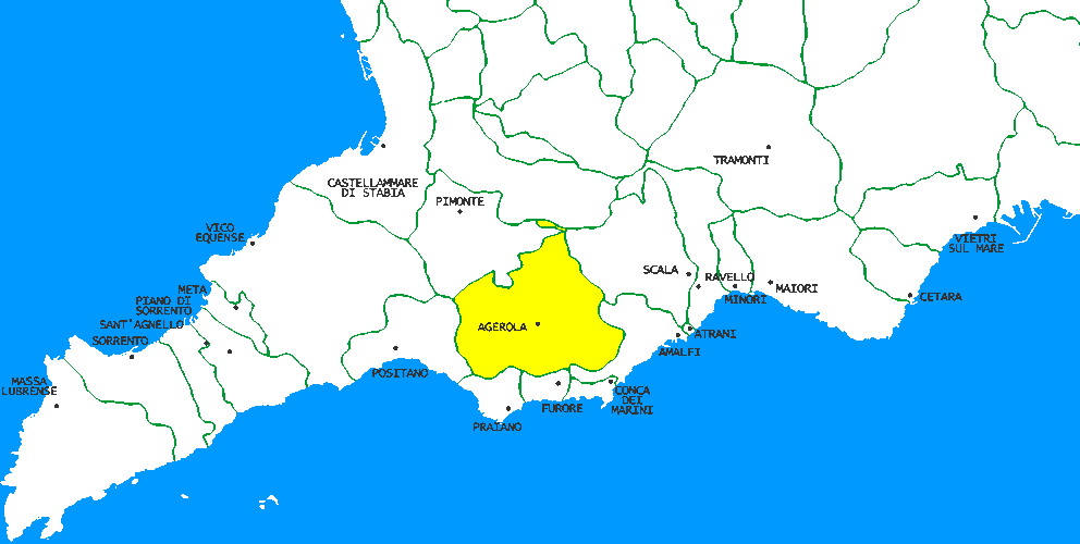 Map of Sorrento Peninsula